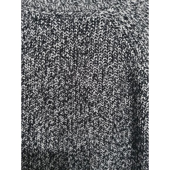 RD style Cozy knit  blk/white sweater lightweight leather elbow patch Womens  XL - Picture 4 of 6